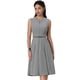 thumbnail image 1 of Vestido sin mangas Hobemty para Mujer Gris L con Cinturón y Cremallera, 1 of 6