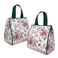 thumbnail image 2 of Pioneer Flower Floral Print Pattern Insulated Lunch Bag for Women & Adults,Large Portable Soft Cooler Lunch Bag,Thermal Food Storage Tote with Pearl Cotton,8.66L,8.75x5.75x9.5 Inch, 2 of 6