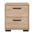 thumbnail image 3 of Tvilum Sofia 2 Drawer Bedroom Nightstand for Adults, Jackson Hickory, 3 of 16