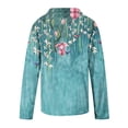 thumbnail image 5 of Blusas de Mujer Blusas de Manga Larga Top de Jersey Con Estampado Floral Con Cuello en V Informal de Moda Odeerbi ODB186148, 5 of 5