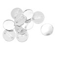 thumbnail image 3 of 10 piezas de broche de 25 mm haciendo bandejas de ajuste de bisel de cabujón en blanco para placa blanca Sunnimix Bisutería Cabochon en blanco, 3 of 8