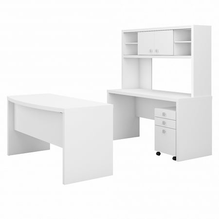 UPC: 0042976154707 | Bush Business Furniture Echo Bow Front Desk and Credenza Set by