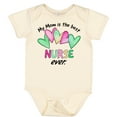 thumbnail image 3 of Inktastic My Mom is the Best Nurse Ever Boys or Girls Baby Bodysuit, 3 of 5