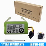 2600mAh New Replacement Battery for iHome AutoVac Nova iHRV6-BLK Robot Vacuum Mapping