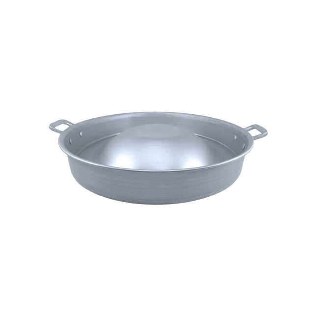 Comal Choricero 60cm De Acero Galvanizado Con Bola Color Plateado