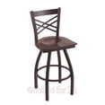 thumbnail image 7 of Holland Catalina XL 25" Counter Stool - Nickel/Natural Maple Seat, 7 of 7