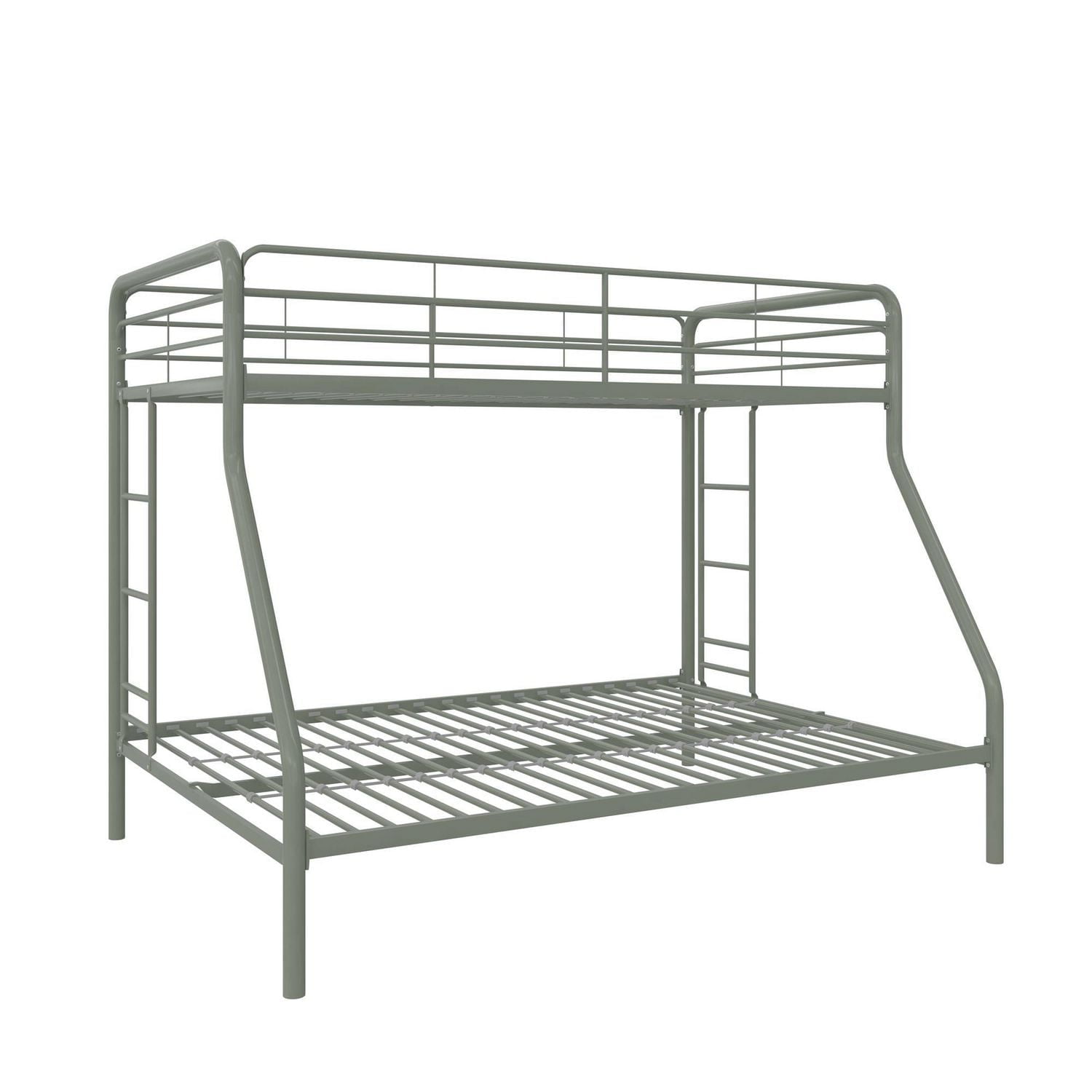 DHP Dusty Twin Over Full Metal Bunk Bed, Thyme Green