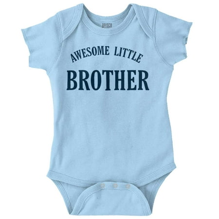 

Brother Newborn Infant Bodysuits For Boys Awesome Little Cute Younger Son Boy Shower Gift