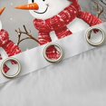 thumbnail image 4 of jejeloiu Cute Snowman Blackout Curtains,Pink Christmas Gifts Curtains Pack of 2 (38x45 Each),Red White Window Curtains For Girl Kids,Microfiber Bedroom Decor, 4 of 6