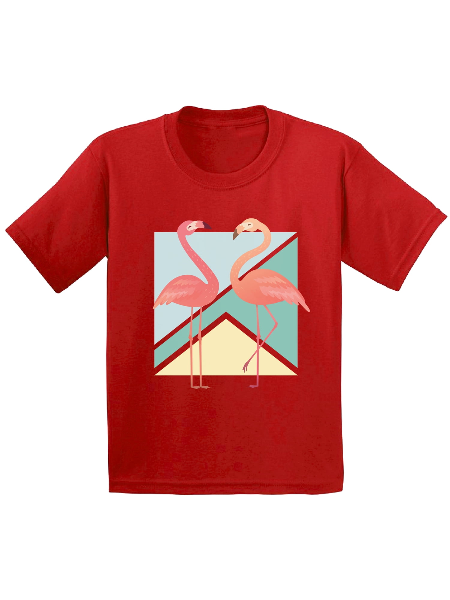 Awkward Styles Two Flamingos Tshirt for Kids Pink Flamingos Shirt