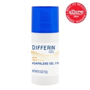 Differin Acne Treatment Gel for Face with 0.1% Adapalene, Prescription-Strength Retinoid Clears & Prevents Acne, Fragrance-Free, 15g Pump ​