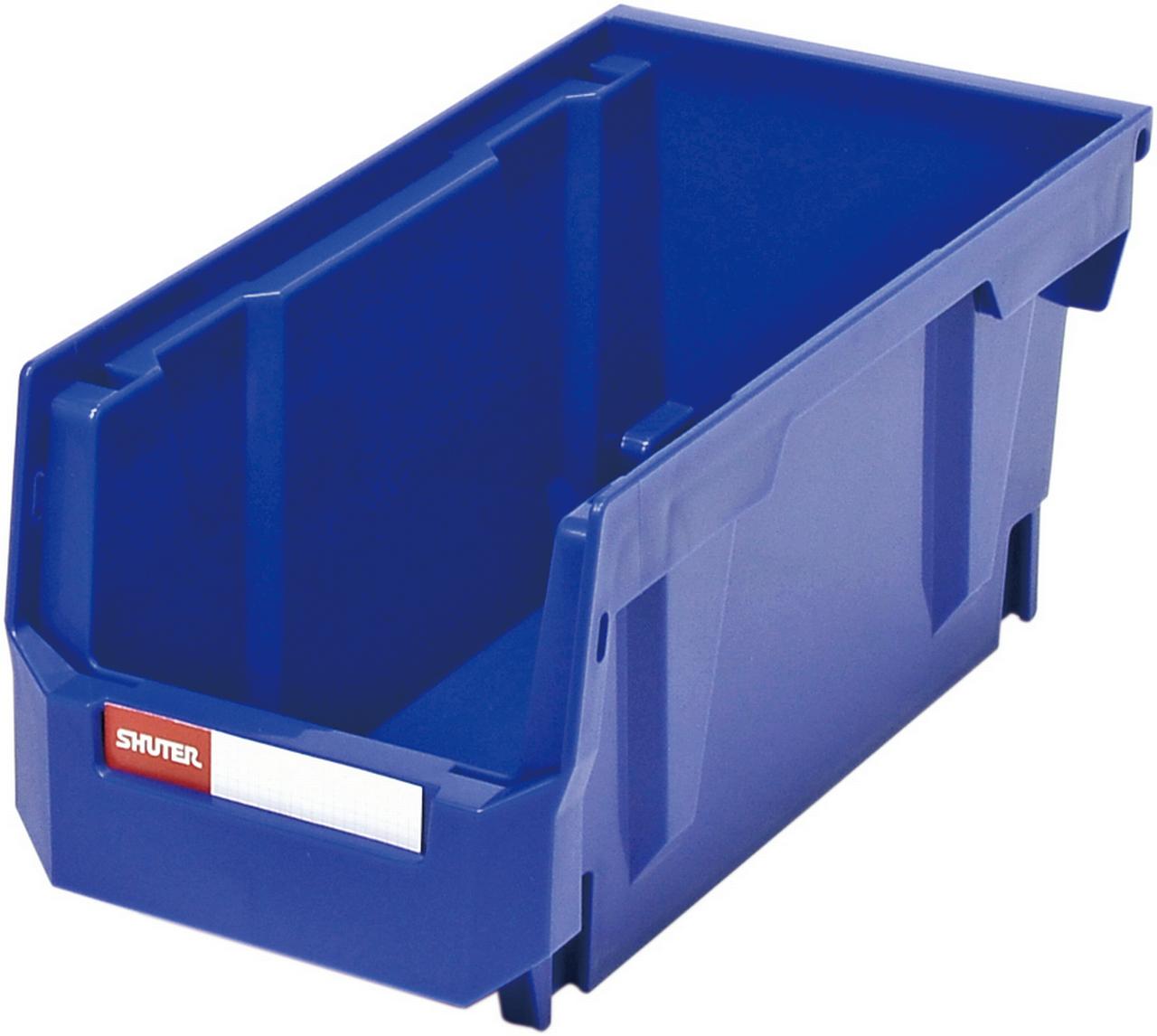 SHUTER HB Plastic Stacking and Hanging Storage Bin Organizer Blue