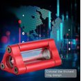 thumbnail image 2 of Acrylic Pc Water Cooling Filter, Dual Internal Led, G1/4" Thread, Red, 2 of 5