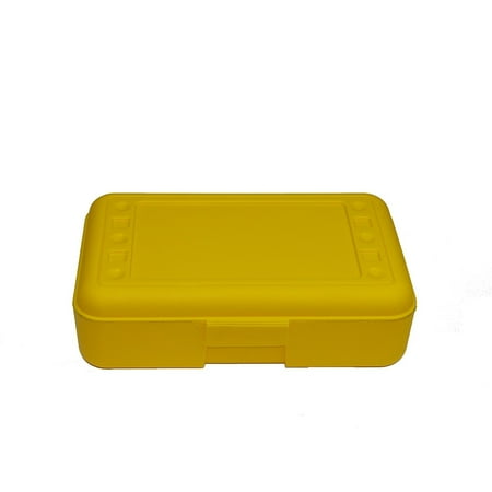 UPC: 0008893602035 | Romanoff Products 8 1/2  x 5 1/2  x 2 1/2  Pencil Box Yellow 12/Bd ROM60203