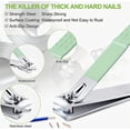 thumbnail image 2 of Manicure Set 12 in 1 Nail Clipper set, Odies nail clippers, fingernail & toenail clippers, Manicure Tools, pedicure tools, Suitable for Travel Manicure Kit, Nail Set Kit With Everything Profe,Green, 2 of 9