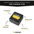 thumbnail image 3 of VOSKER Extra Rechargeable Lithium Battery Pack for V150 Mobile Security Camera | Long Lasting Lithium Battery Fast Charge 10 000mAh Capacity (Weather Resistant), 3 of 6