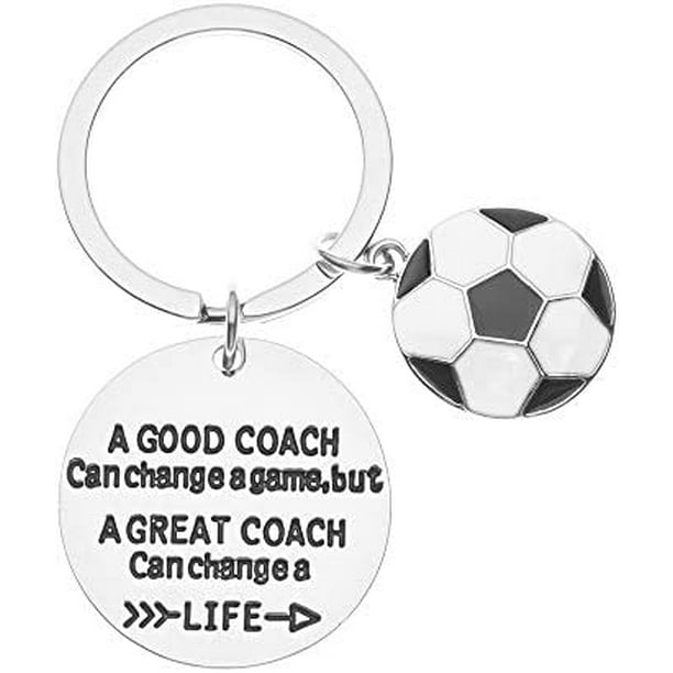 Soccer Coach Keychain- Soccer Coach Gifts- Soccer Great Coach Can Change A  Life Jewelry - Soccer Coach Gifts Foe Men And Women 