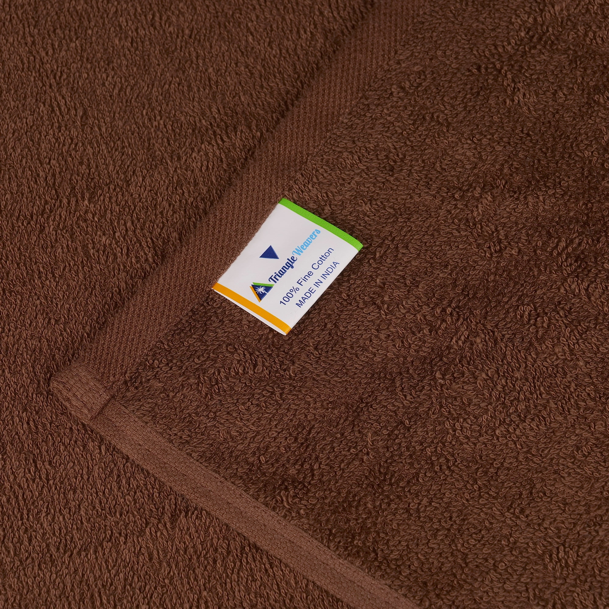 Triangle Weavers 100% Cotton Brown Terry Towels 550 GSM Set of 6 – 2 Bath, 2 Hand, 2 Wash Towels