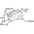 thumbnail image 2 of Slide-Co 161882 Mirror Door Roller Assembly - 1-7/16" Nylon Flat Roller, Single (For Sliding Closet Doors) 2 of 12