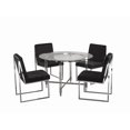 thumbnail image 2 of Oxford 5-Piece Dining Set, Black, 2 of 2