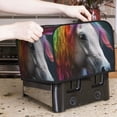thumbnail image 7 of Fotbe Colorful Haired White Horse for Four Slice Toaster Cover, Fingerprint Protector, Super Soft Appliance Cover And Dust Cover,Bread Dust Cover & Fingerprint Protection, 7 of 7