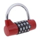 thumbnail image 5 of Candado de combinación portátil de 4 dígitos antirrobo para equipaje de maleta (rojo), 5 of 8
