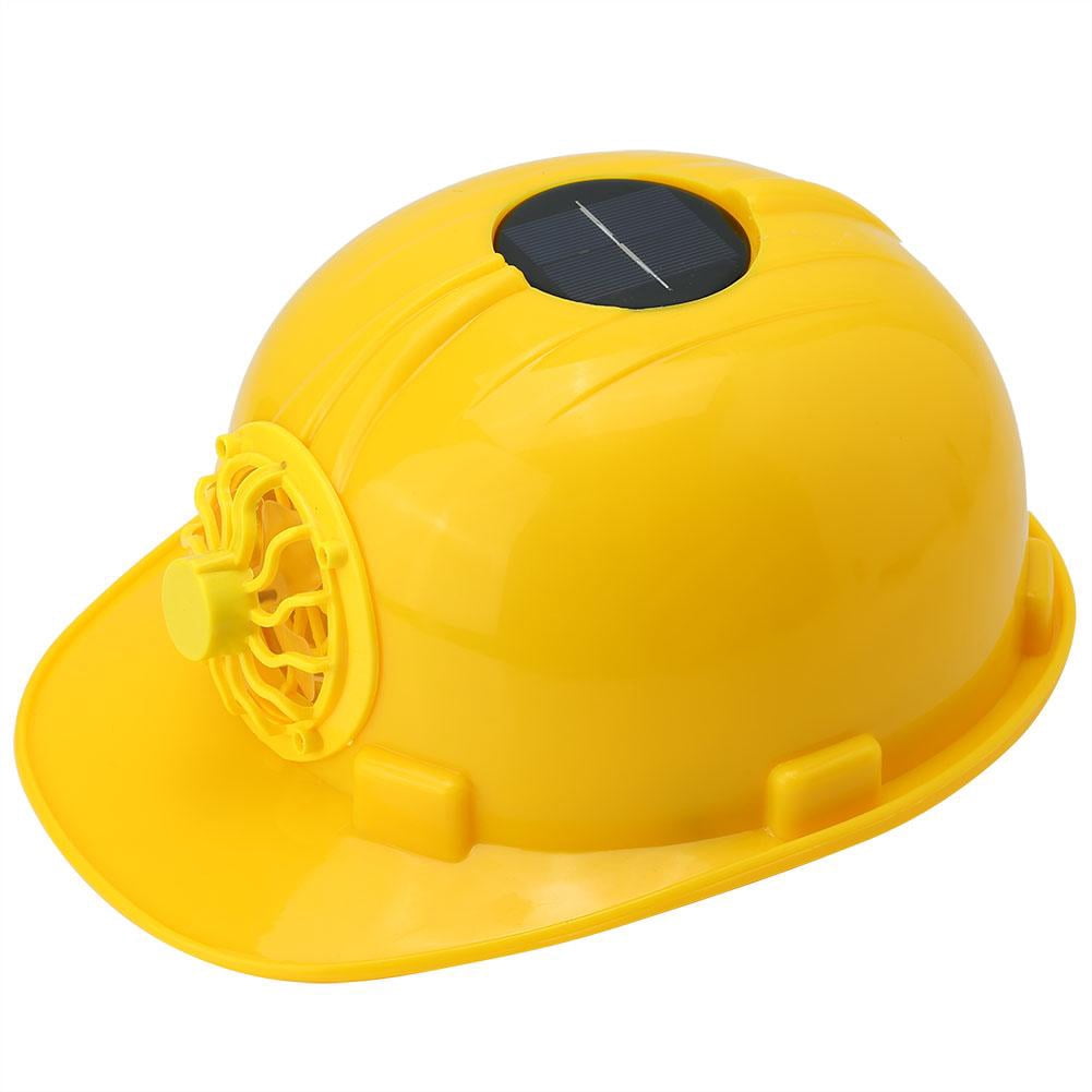 Safety Helmet w/Solar Powered Cooling Fan