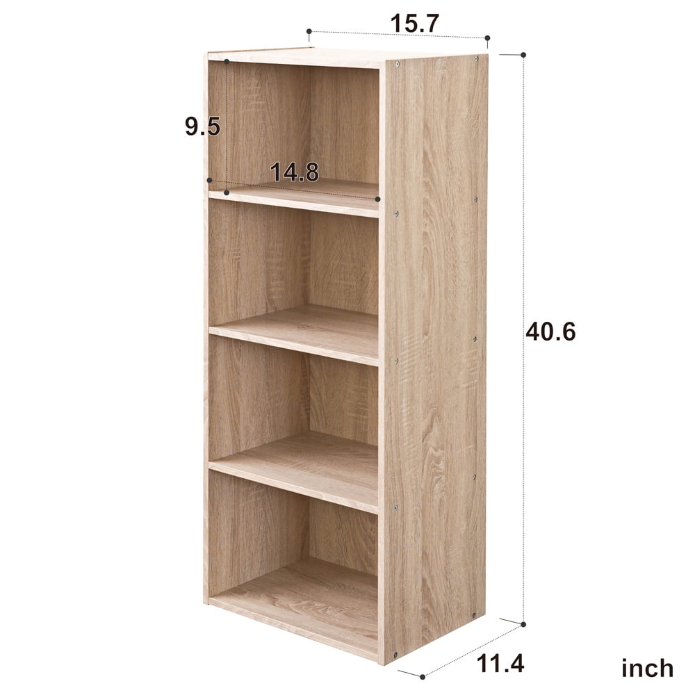 Kepooman 5 Layers Freestanding Storage Display Shelves for Home Office, Brown Kepooman 5 Layers Freestanding Storage Display Shelves for Home Office, Brown