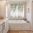 thumbnail image 3 of Green Eucalyptus Leaves Kitchen Curtains 84 Inch Length, Summer Botanical Weeping Grommet Top Bedroom Living Room Curtains, Light Filtering Cafe Curtain Drapes 2 Panels Set 104''x84'', 3 of 9