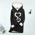 thumbnail image 4 of AOOCHASLIY Christmas Tops Weatshirt For Women Winter Warm Lined Fleece Tops Thick Warm Long Sleeve Pullover, 4 of 6