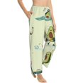 thumbnail image 2 of Sigee Avocado for Exercise Print Women's Soft Pajama Pants - Breathable and Comfortable Lounge Sleep Bottoms with Elastic Waistband and Pockets-Large, 2 of 9
