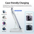 thumbnail image 6 of Wireless Charger Station, 15W Wireless Charging Stand for iPhone 16 15 14 13 12 11 Pro Max Plus XS XR SE X 8,Charger Stand for Apple Watch Series & Air pods 4 3 2 Pro, 3 in 1 Fast Charger White, 6 of 8