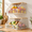 White-2 x Extra Large, variant on White 3 x Large Stackable Wire Storage Baskets with Wood Lids, Wall Mounted Kitchen Produce Organizers