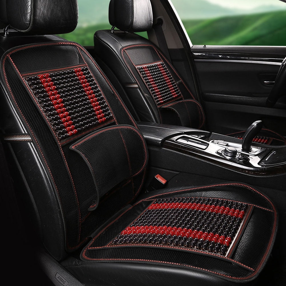 Flmtop Universal Massage Wood Beads Car Seat Cover Summer Cooling Mesh Cushion Mat Other