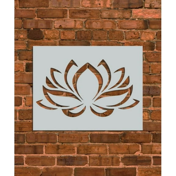 Lotus Flower Stencil