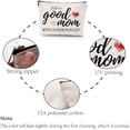 thumbnail image 4 of Bolsas de maquillaje para mamá, bolsa de lona para cosméticos, estuche multiusos de polialgodón con cremallera, neceser de viaje, neceser, monedero., 4 of 9
