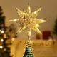 thumbnail image 1 of Decoración para árbol de Navidad Lewondr con forma de estrella geométrica 3D con luz LED, 1 of 8