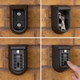 thumbnail image 3 of Wall Mounted Key Safe Box - Weatherproof 10-Digit Combination Lock, Anti-Theft Storage for Home & Outdoor Use, 3 of 5