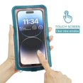 thumbnail image 3 of Casegundo Bolso Bandolera Pequeño Monedero Para Teléfono Celular Para Mujeres Hombres Mini Bolso Bandolera De Cuero Funda Tipo Cartera Con Ranura Para Tarjetero Cordón Para Collar Para Todos Los Teléf, 3 of 5