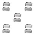 thumbnail image 1 of Decodeary 2 Pack Stainless Steel Dive Belt D Rings Weight Keeper for 5cm Webbing Style A 5Set, 1 of 6