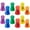 Bright Color, variant on 12Pcs Bag Sealing Clip Anti-Slip Refrigerator Magnetic Bag Clip Bright Color Translucent Food Storage Clip for Home