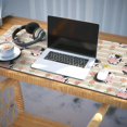 thumbnail image 3 of Long Mouse Pads for Desk,Beige Cow Flower Pattern Desk Mats on Top Of Desks, Desk Mouse Pad Extra Large with 3mm Non-Slip Base and Stitched Edge for Gaming,Office,Work,Home 35.4"x15.7", 3 of 6