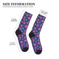 thumbnail image 3 of Xecao Rainbow Snowflakes Print Crew Socks for Men and Women, Men's Soft Moisture-wicking Sock, 3 of 7