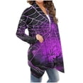 thumbnail image 4 of SOOMLON Halloween Sweatshirt for Women Witch Magic Shirt Witch Letter Print Tops Halloween Costumes Halloween Pajamas Long Sleeve T-Shirt Autumn Cardigan Print Shirt Halloween Cardigan, 4 of 7