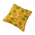 thumbnail image 3 of YFYANG Square Decorative Throw Pillow Case (Without Pillow Insert), Yellow Cartoon Pineapple Doodle Bedroom Sofa Car Cushion Cover, 16"x16", 3 of 9