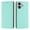 Mint green, variant on Magnetic Flip Wallet Case for iphone 16,Compatible Card Holder with RFID Protection Built-in Stand TPU + PU Leather Phone Cover, Mint green