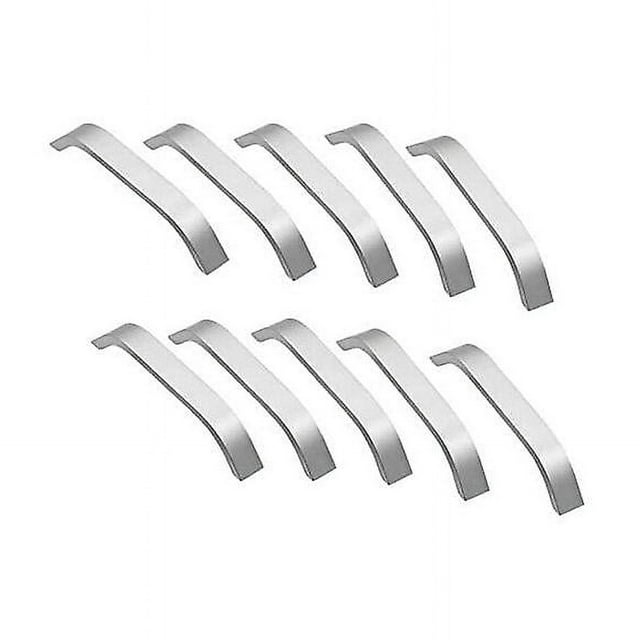 Manija de gabinete de 10 piezas, manija plateada para gabinete de cocina, tiradores de gabinete de 128 mm, muebles de cocina, armario