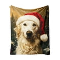 thumbnail image 1 of Clearance! Popular Christmas Santa Fleece Blanket New Holiday Sofa Throw Blanket, 1 of 5