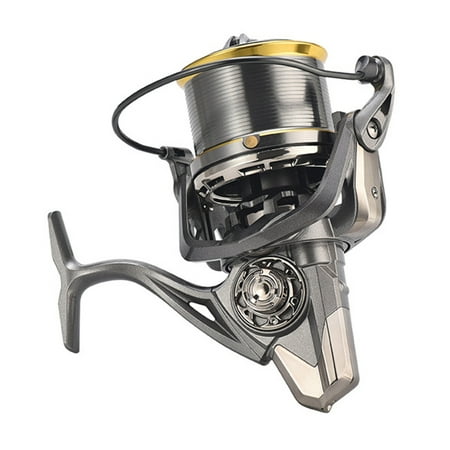Fishing Reel 4.8:1 Tall Speed Gear Ratio Long Casting Ergonomics Sea Fishing Reel Metal Reel