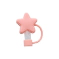 thumbnail image 2 of Dyegold Silicone Straw Cover Cap Set 6 Pack Cute Star Shaped Dustproof Reusable Straw Topper for Tumbler Cup Water Bottle Accessories Dishwasher Safe, 2 of 6